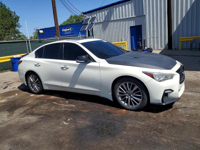 2019 Infiniti Q50 VIN JN1EV7AR4KM558977 COPART salvage auction — FRONT END, Co - Cert Of Title-Rebuilt Salvage, sold $2,100 on 2026-07-14 (photo 4)