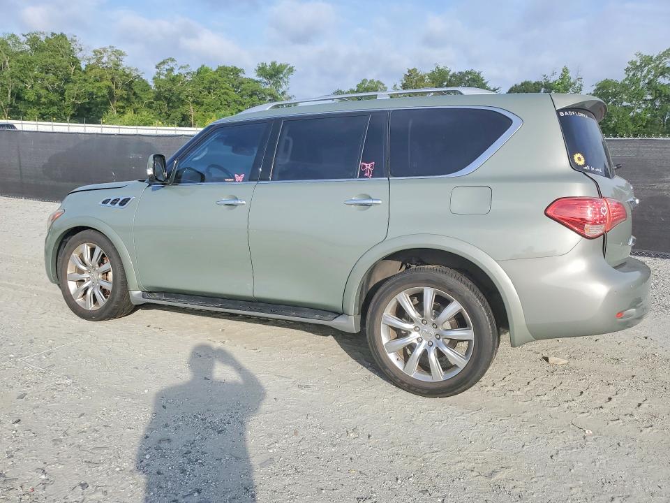2011 Infiniti Qx56 VIN JN8AZ2NF1B9500187 COPART salvage auction — FRONT END, Sc - Cert Of Title-Salvage, sold $1,600 on 2026-07-27 (photo 2)