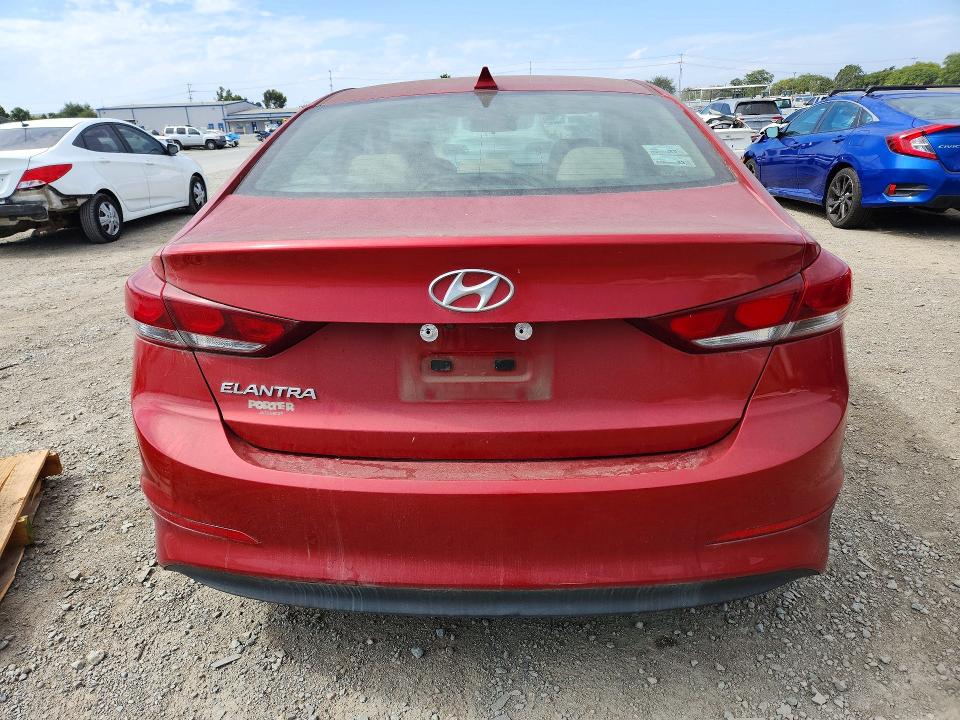 2017 Hyundai Elantra VIN 5NPD84LFXHH016223 COPART salvage auction — FRONT END, Ca - Salvage Certificate, sold $2,850 on 2026-07-02 (photo 6)