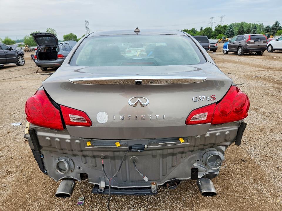 2013 Infiniti G VIN JN1CV6AR9DM352316 COPART salvage auction — REAR END, Il - Salvage Certificate, sold $1,950 on 2026-07-21 (photo 6)