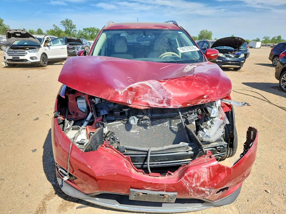 2015 Nissan Rogue VIN 5N1AT2MV2FC793012 COPART salvage auction — FRONT END, Il - Salvage Certificate, sold $1,850 on 2026-07-09 (photo 5)