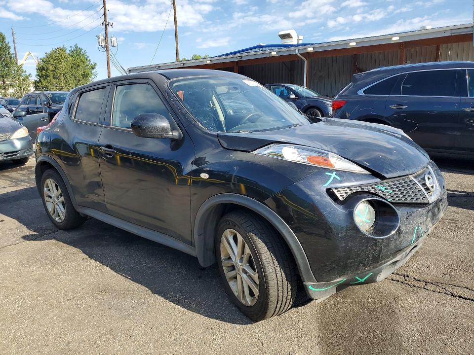 2014 Nissan Juke VIN JN8AF5MV9ET482919 COPART salvage auction — FRONT END, CO - SALVAGE TITLE (P), sold $975 on 2026-07-09 (photo 4)