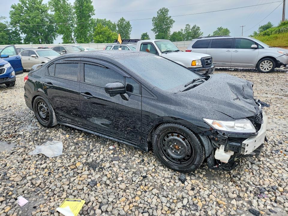 2015 Honda Civic VIN 2HGFB6E51FH704564 COPART salvage auction — FRONT END, Mi - Certificate Of Title, sold $6,400 on 2026-07-02 (photo 4)