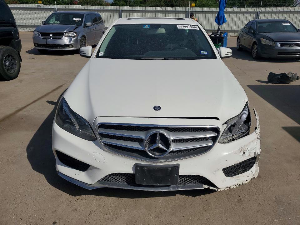 2014 Mercedes-benz E-klasse VIN WDDHF5KB5EA862246 COPART salvage auction — FRONT END, TX - SALVAGE VEHICLE TITLE, sold $1,550 on 2026-07-16 (photo 5)