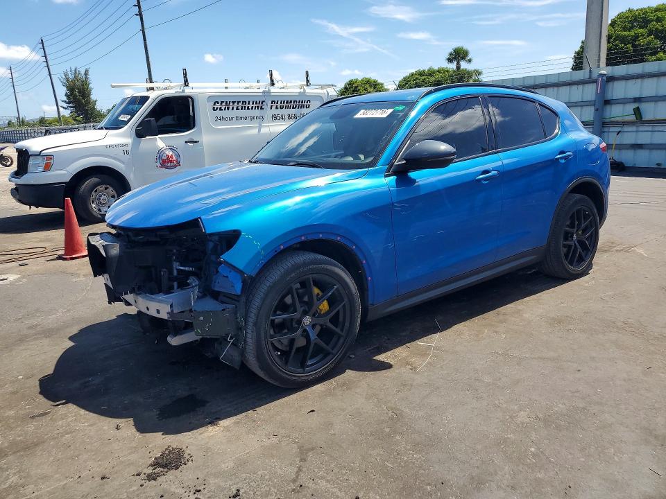 2019 Alfa romeo VIN ZASPAKAN8K7C49052 COPART salvage auction — FRONT END, Fl - Cert Of Title Slvg Rebuildable, sold $4,250 on 2026-08-19 (photo 1)