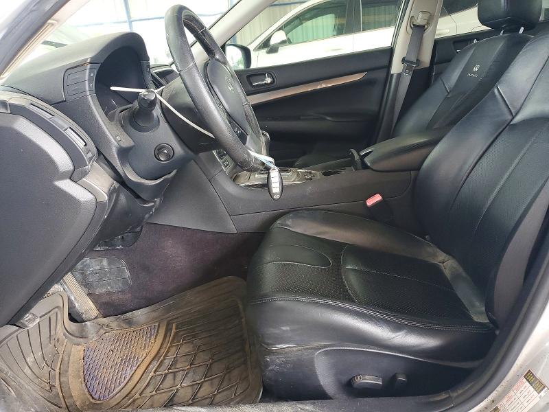 2010 Infiniti G VIN JN1CV6AR5AM253276 COPART salvage auction — FRONT END, Ga - Cert Of Title-Salvage, sold $1,750 on 2026-07-09 (photo 7)