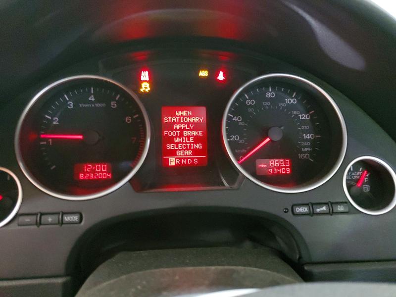2006 Audi A4 quattro VIN WAUDT48H86K008285 COPART salvage auction — FRONT END, Pa - Certificate Of Salvage, sold $450 on 2026-07-08 (photo 9)