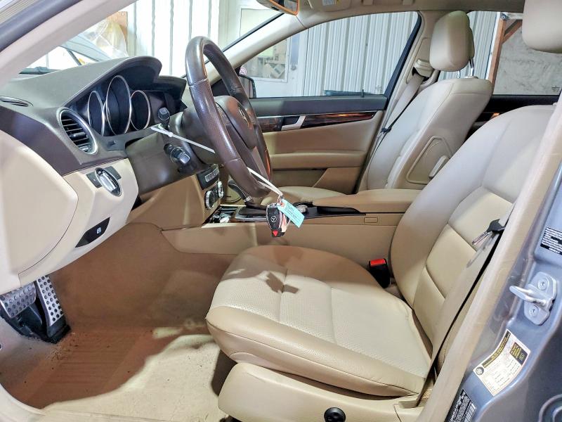 2012 Mercedes-benz C-klasse VIN WDDGF8BB8CR231793 COPART salvage auction — FRONT END, Pa - Certificate Of Salvage, sold $1,550 on 2026-07-13 (photo 7)