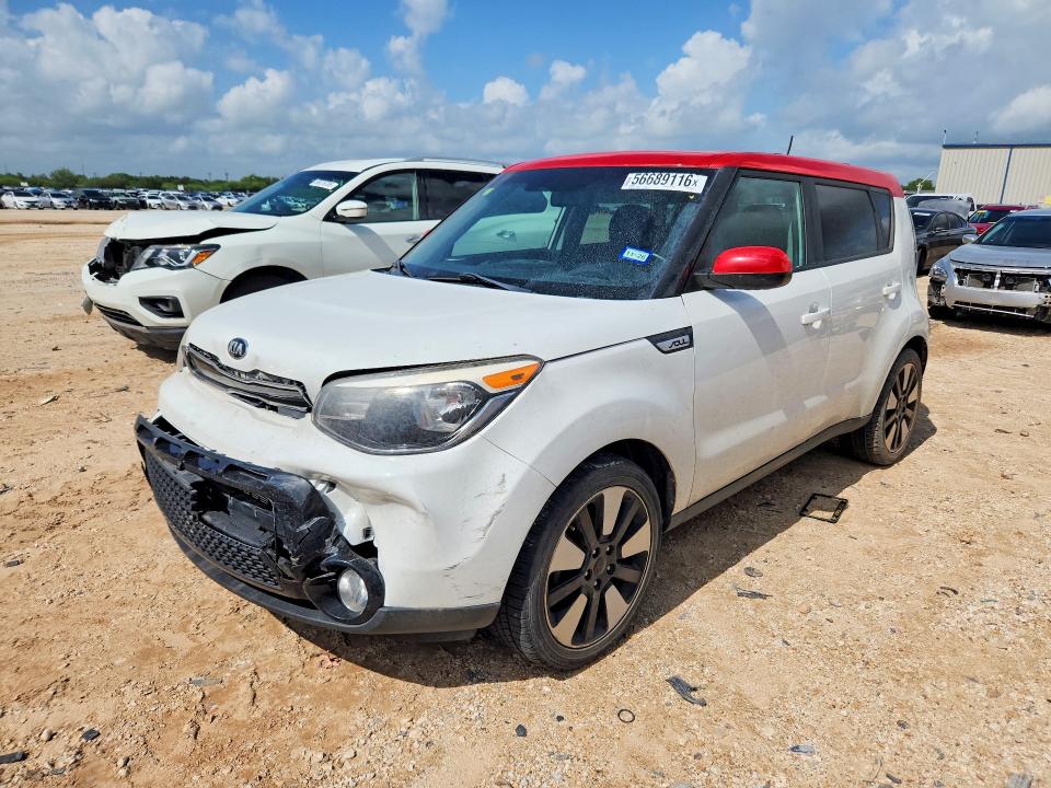 2016 Kia Soul VIN KNDJP3A58G7356712 COPART salvage auction — FRONT END, Tx - Salvage Vehicle Title, sold $10 on 2026-07-30 (photo 1)
