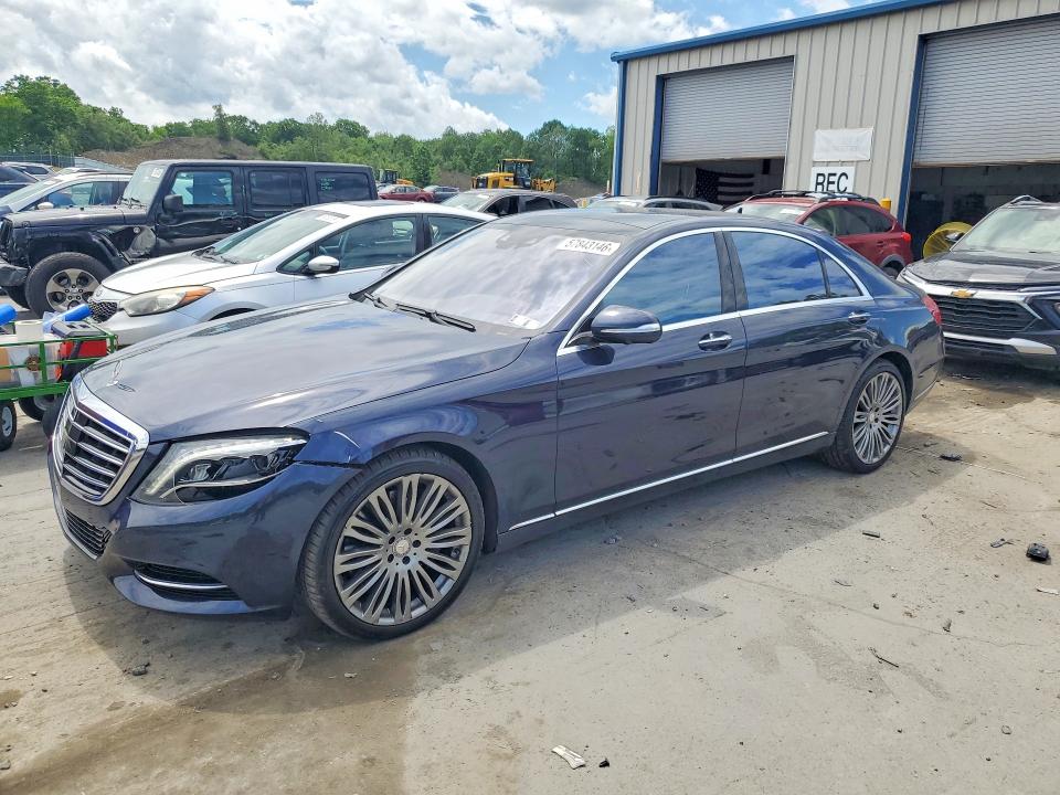 2016 Mercedes-benz S class VIN WDDUG8FB0GA210953 COPART salvage auction — FRONT END, Pa - Cert Of Title, sold $4,250 on 2026-07-28 (photo 1)