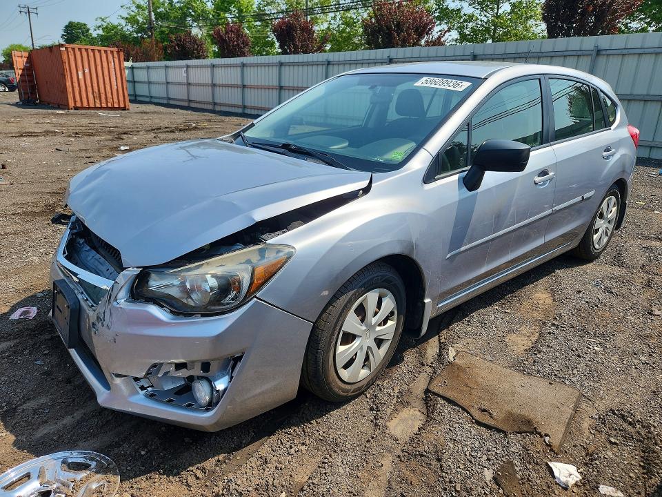 2016 Subaru Impreza VIN JF1GPAA60G8342861 COPART salvage auction — FRONT END, CT - CERT OF TITLE-SALVAGE, sold $825 on 2026-07-24 (photo 1)