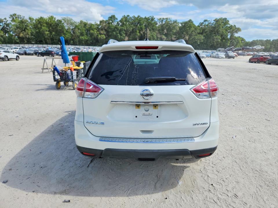 2016 Nissan Rogue VIN KNMAT2MV3GP631808 COPART salvage auction — FRONT END, Fl - Cert Of Title Slvg Rebuildable, sold $1,300 on 2026-07-14 (photo 6)