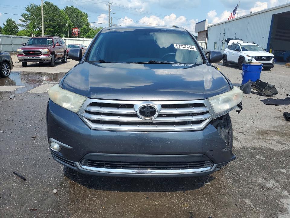 2012 Toyota Highlander VIN 5TDZK3EH6CS050971 COPART salvage auction — FRONT END, Al - Cert Of Title-Salvage Title, sold $2,750 on 2026-07-23 (photo 5)