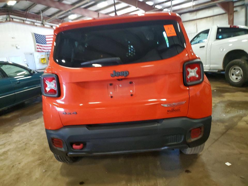 2016 Jeep Renegade VIN ZACCJBCT8GPC61585 COPART salvage auction — FRONT END, Mi - Certificate Of Title, sold $400 on 2026-08-07 (photo 6)