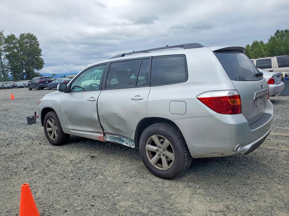 2010 Toyota Highlander VIN 5TDJK3EH6AS036577 COPART salvage auction — SIDE, WA - BILL OF SALE, sold $4,150 on 2026-07-13 (photo 2)