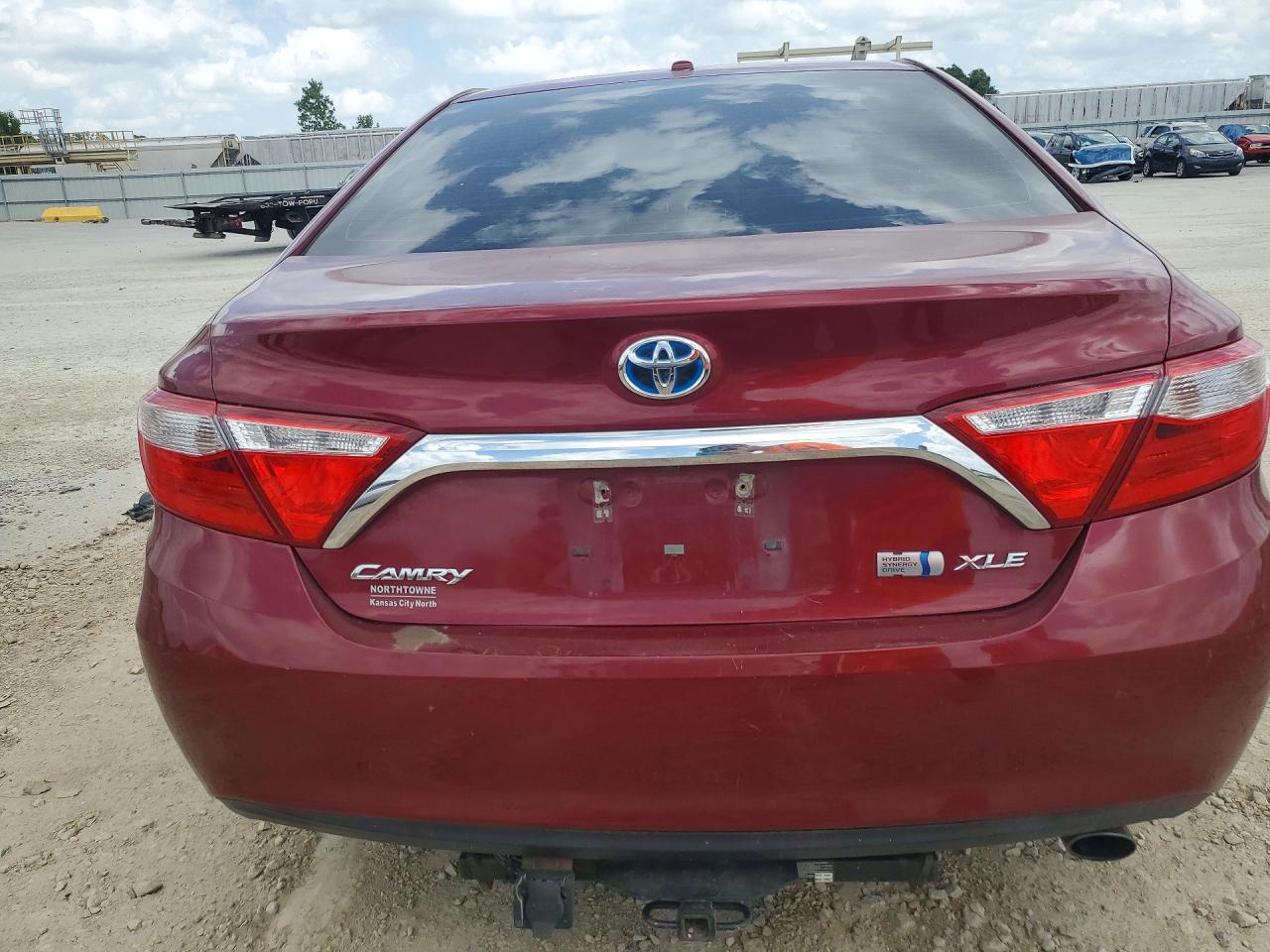 2015 Toyota Camry Hybrid VIN 4T1BD1FK3FU156560 COPART salvage auction — Front End, MO - SALVAGE CERTIFICATE OF TITLE, sold $625 on 2026-07-09 (photo 6)
