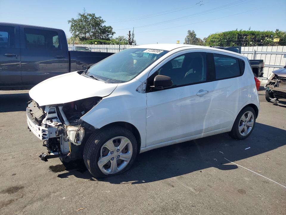 2021 Chevrolet Spark VIN KL8CB6SA7MC707402 COPART salvage auction — FRONT END, Ca - Salvage Certificate, sold $1,550 on 2026-07-07 (photo 1)