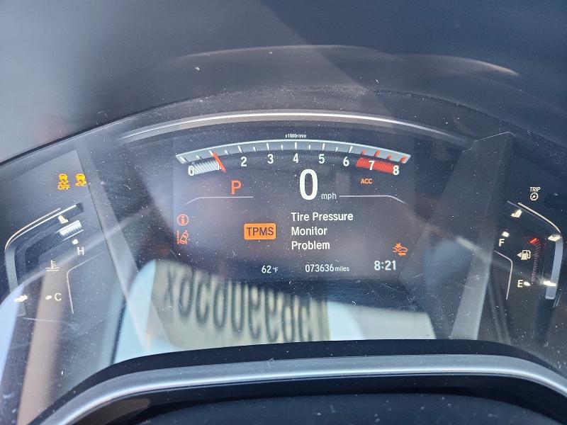 2019 Honda Cr-v VIN 7FARW2H59KE021777 COPART salvage auction — FRONT END, Il - Salvage Certificate, sold $7,000 on 2026-07-16 (photo 9)