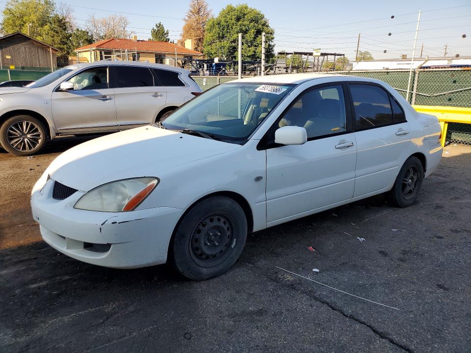 2005 Mitsubishi Lancer VIN JA3AJ26E35U053872 COPART salvage auction — HAIL, Co - Dis/Dlr/Exp Only Clean Title, sold $250 on 2026-07-09 (photo 1)