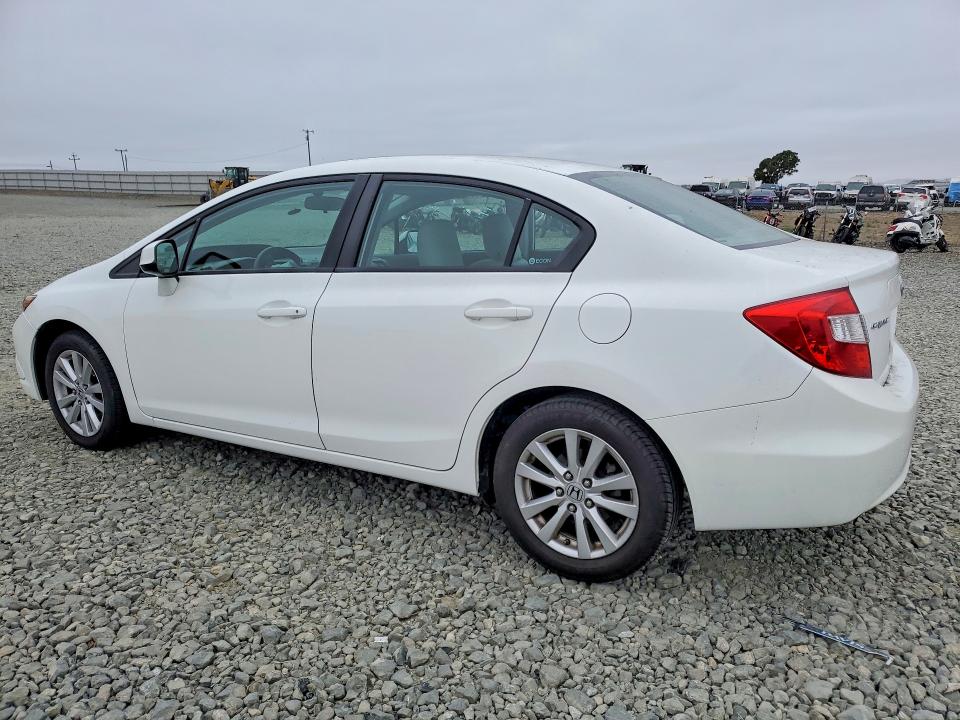2012 Honda Civic VIN 19XFB2F85CE387895 COPART salvage auction — SIDE, Ca - Salvage Certificate, sold $3,100 on 2026-07-02 (photo 2)