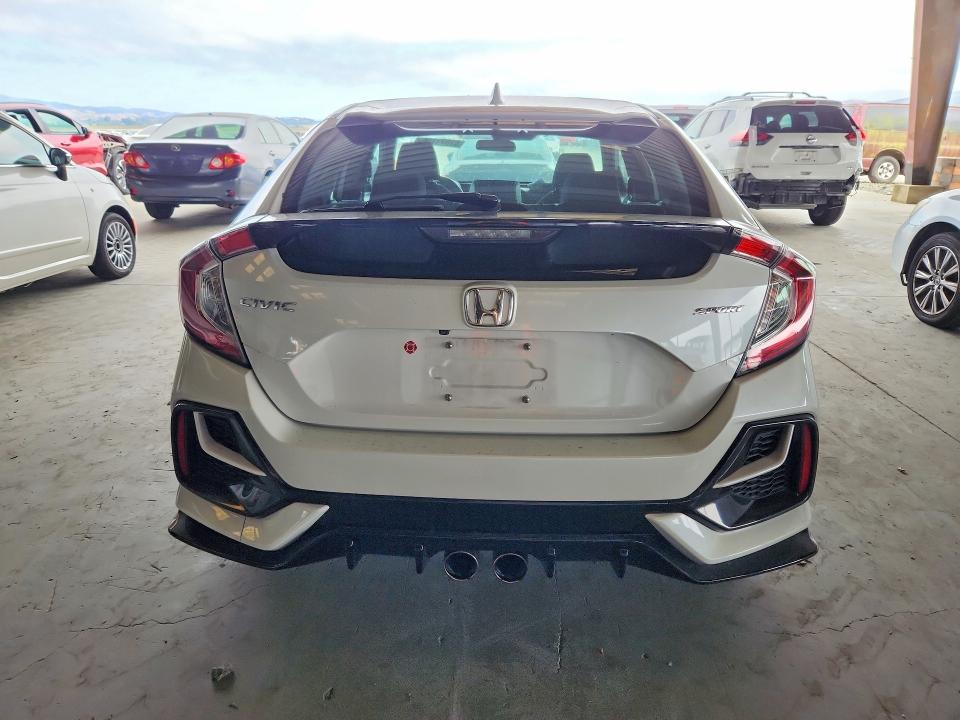 2021 Honda Civic VIN SHHFK7H40MU403261 COPART salvage auction — FRONT END, Ca - Salvage Certificate, sold $6,400 on 2026-07-02 (photo 6)