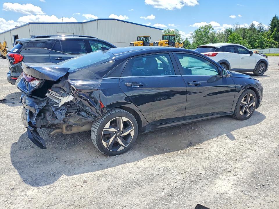 2022 Hyundai Elantra VIN KMHLP4AG7NU293886 COPART salvage auction — REAR END, Ny - Mv-907A Salvage Certificate, sold $4,600 on 2026-07-20 (photo 3)