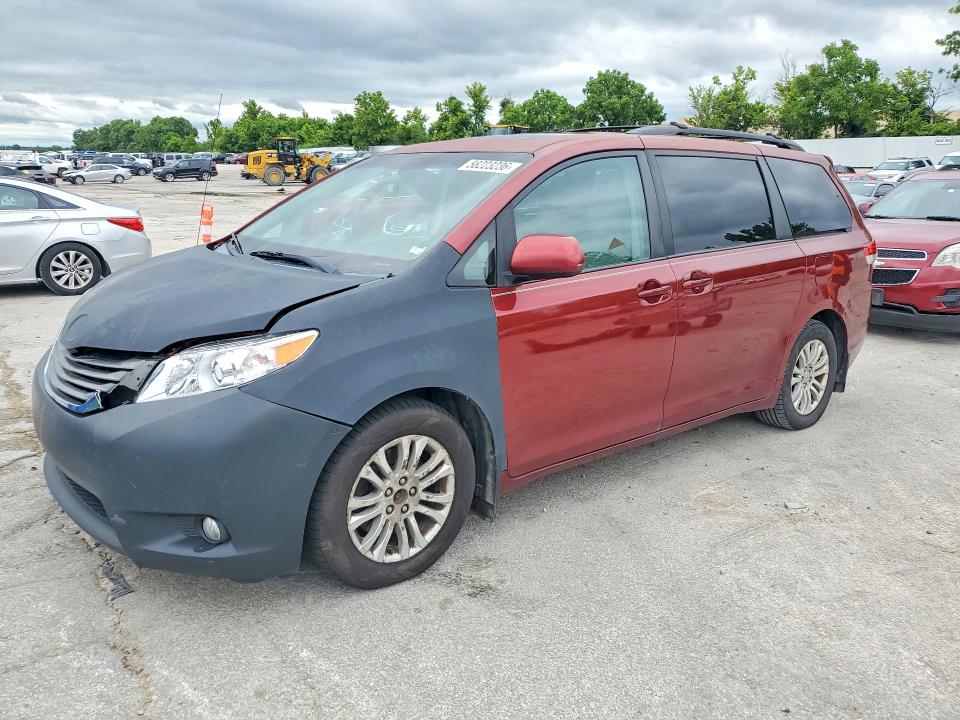 2011 Toyota Sienna VIN 5TDYK3DC4BS043016 COPART salvage auction — FRONT END, MO - SALVAGE CERTIFICATE OF TITLE, sold $150 on 2026-07-28 (photo 1)