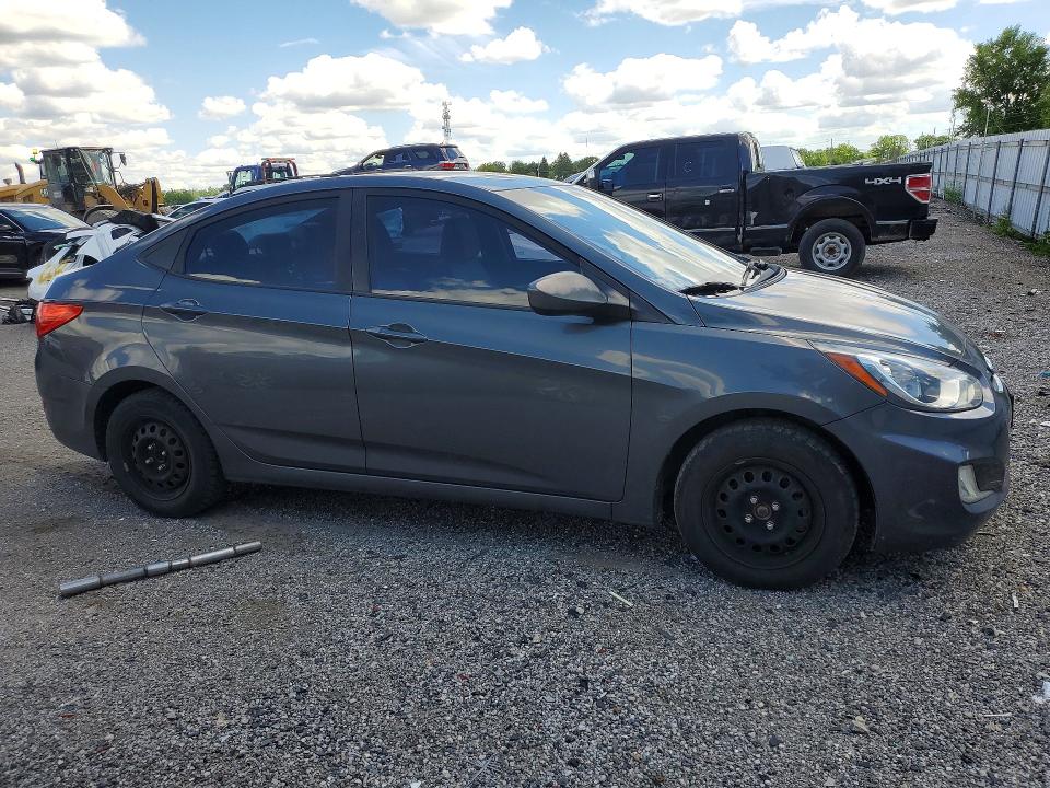 2012 Hyundai Accent VIN KMHCT4AE3CU050681 COPART salvage auction — FRONT END, On - Permit No Brand - Unfit, sold $400 on 2026-07-09 (photo 4)