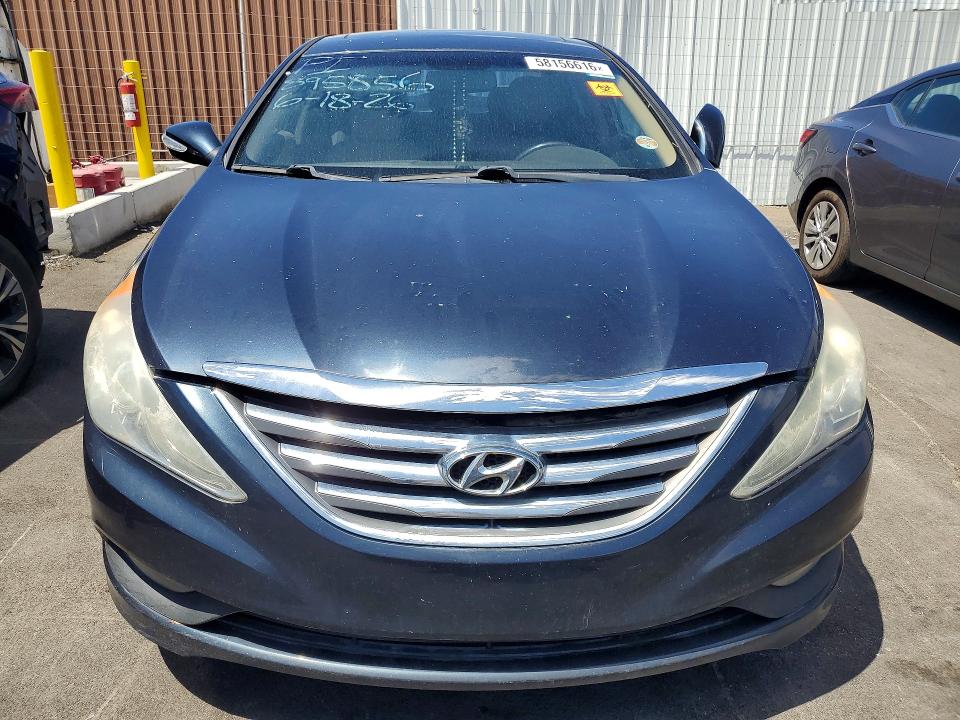 2014 Hyundai Sonata VIN 5NPEC4AB7EH895856 COPART salvage auction — FRONT END, Mt - Certificate Of Title, sold $375 on 2026-07-29 (photo 5)