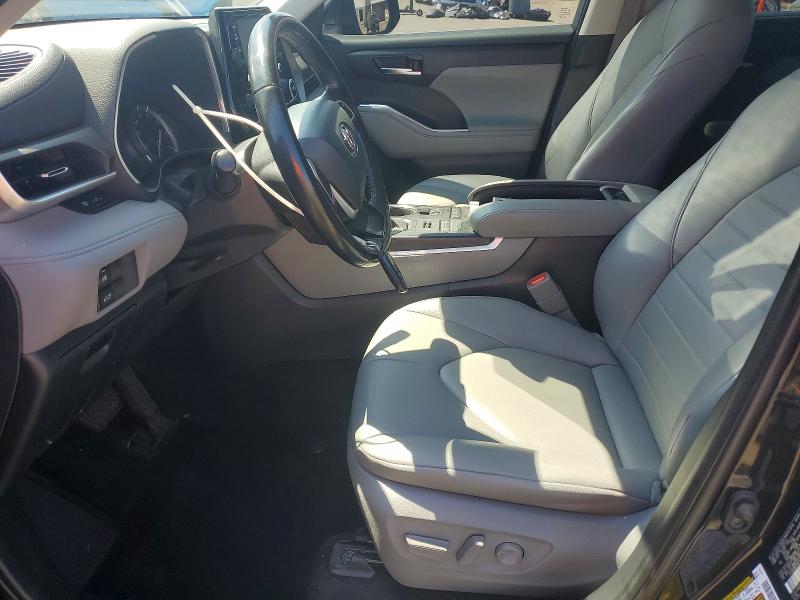 2022 Toyota Highlander VIN 5TDGZRBH7NS179010 COPART salvage auction — FRONT END, Ct - Cert Of Title-Salvage, sold $14,100 on 2026-07-17 (photo 7)