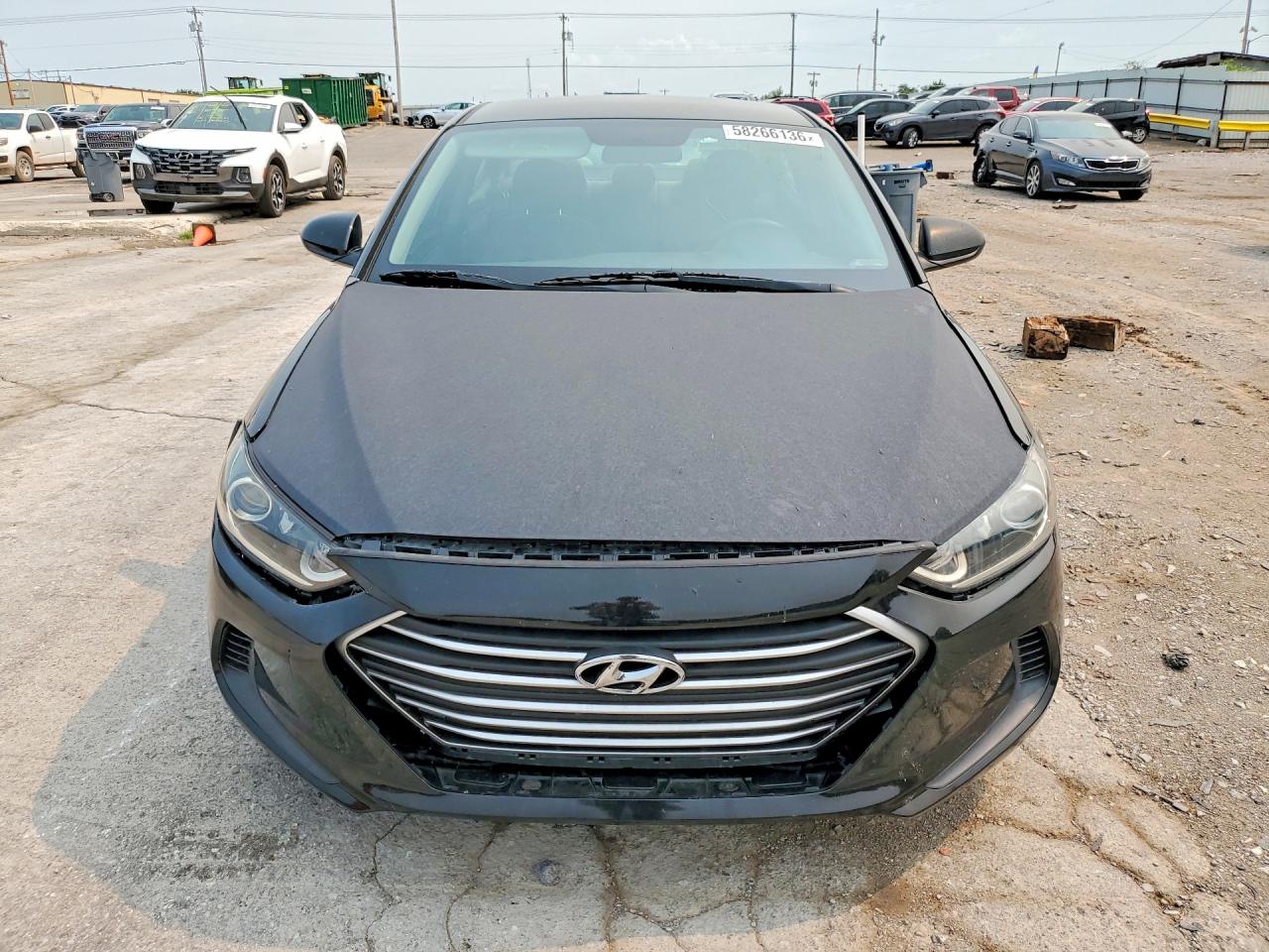 2018 Hyundai Elantra VIN KMHD74LF1JU665922 COPART salvage auction — Front End, OK - CERT OF TITLE-SALVAGE, sold $1,750 on 2026-07-09 (photo 5)