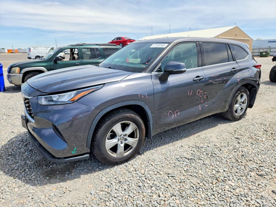 2020 Toyota Highlander VIN 5TDCZRBHXLS012328 COPART salvage auction — REAR END, Co - Salvage Title, sold $12,500 on 2026-07-14 (photo 1)