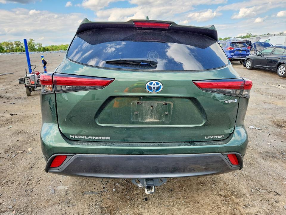 2023 Toyota Highlander VIN 5TDXBRCH6PS588573 COPART salvage auction — FRONT END, Va - Cert Of Title - Salvage, sold $14,000 on 2026-07-22 (photo 6)