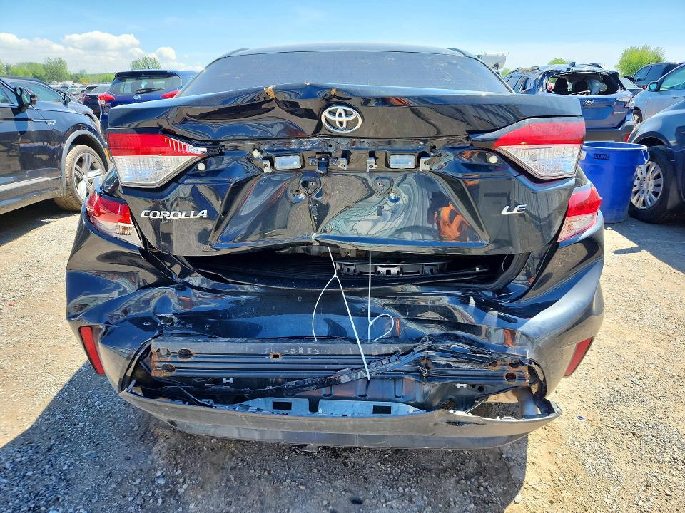2022 Toyota Corolla VIN 5YFBPMBE4NP280362 COPART salvage auction — REAR END, On - Bill Of Sale - Parts Only, sold $2,300 on 2026-07-21 (photo 6)