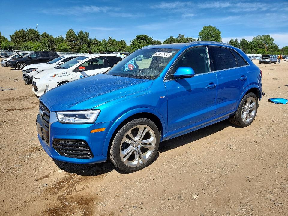 2016 Audi Q3 VIN WA1GFCFS4GR010585 COPART salvage auction — REAR END, Il - Salvage Certificate, sold $2,400 on 2026-07-23 (photo 1)