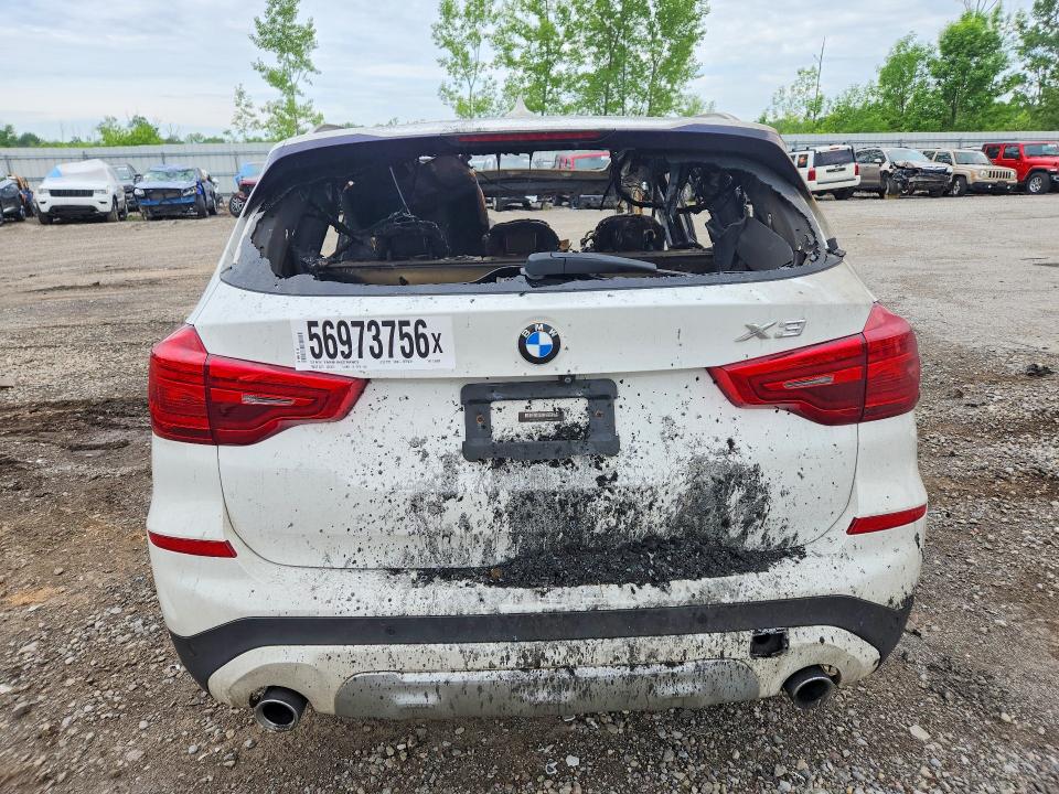 2018 BMW X3 VIN 5UXTR9C55JLD66858 COPART salvage auction — INTERIOR BURN, NY - MV-907A DISMANTLERS, sold $225 on 2026-07-20 (photo 6)