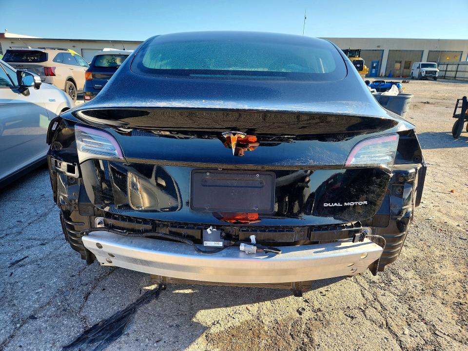 2019 Tesla VIN 5YJ3E1EBXKF453335 COPART salvage auction — REAR END, In - Cert Of Title-Salvage Title, sold $6,600 on 2026-07-24 (photo 6)