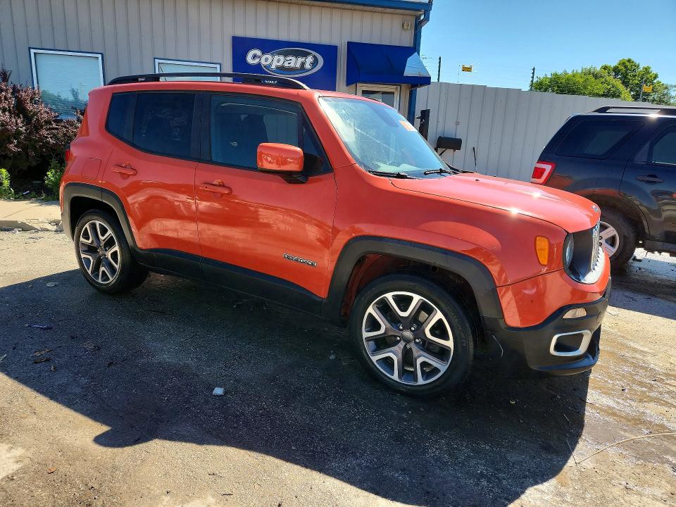 2016 Jeep Renegade VIN ZACCJABT1GPC60998 COPART salvage auction — WATER/FLOOD, Ky - Cert Of Title-Salvage Water, sold $1,700 on 2026-08-20 (photo 4)