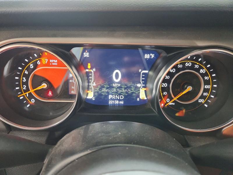2022 Jeep Wrangler unlimited VIN 1C4HJXDG7NW165533 COPART salvage auction — NORMAL WEAR, IL - CERTIFICATE OF TITLE, sold $23,000 on 2026-07-16 (photo 9)