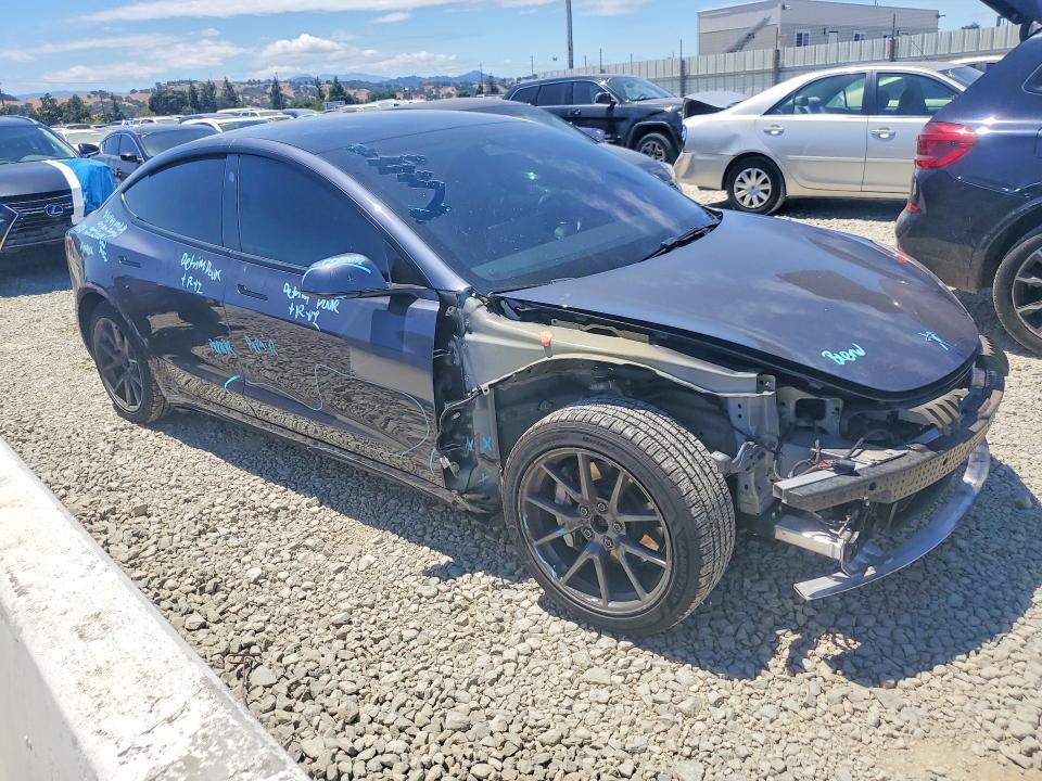 2022 Tesla Model 3 VIN 5YJ3E1EB6NF324514 COPART salvage auction — FRONT END, Ca - Salvage Certificate, sold $3,300 on 2026-07-28 (photo 4)