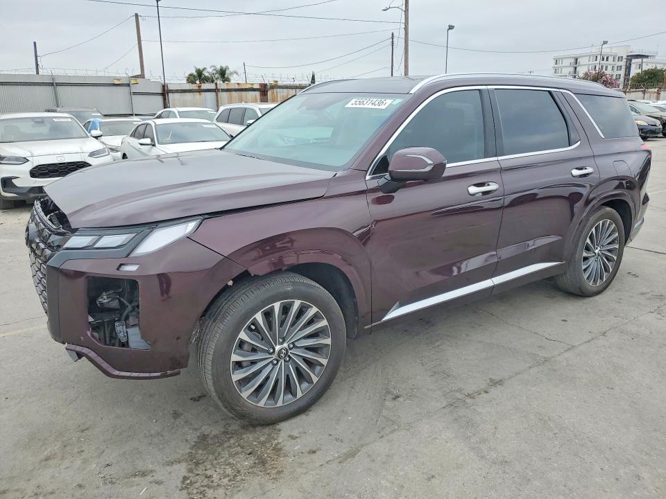 2024 Hyundai Palisade VIN KM8R74GE4RU730118 COPART salvage auction — FRONT END, AZ - DIS/DLR/EXP ONLY SALVAGE TITLE (P), sold $10,900 on 2026-07-20 (photo 1)