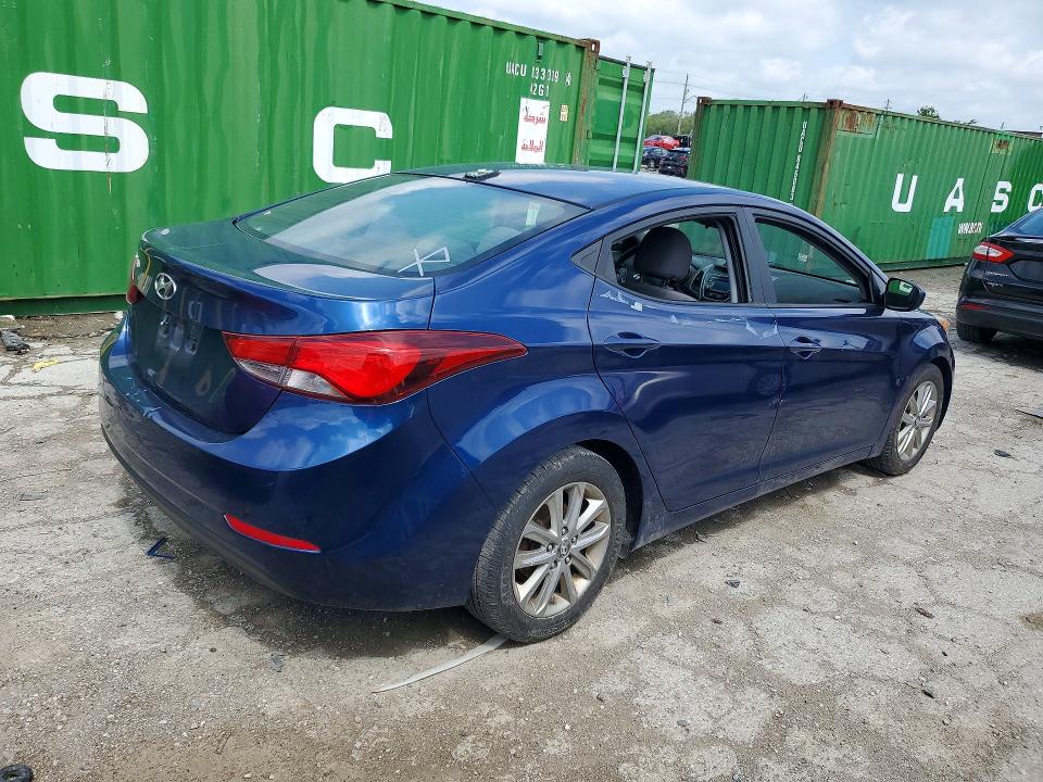 2016 Hyundai Elantra VIN 5NPDH4AE3GH720580 COPART salvage auction — SIDE, In - Cert Of Title-Salvage Title, sold $575 on 2026-07-02 (photo 3)