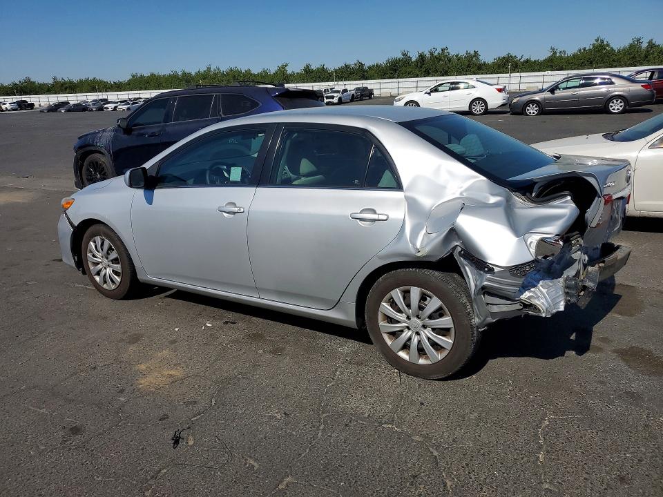 2013 Toyota Corolla VIN 2T1BU4EE3DC987729 COPART salvage auction — REAR END, Ca - Salvage Certificate, sold $2,150 on 2026-07-02 (photo 2)