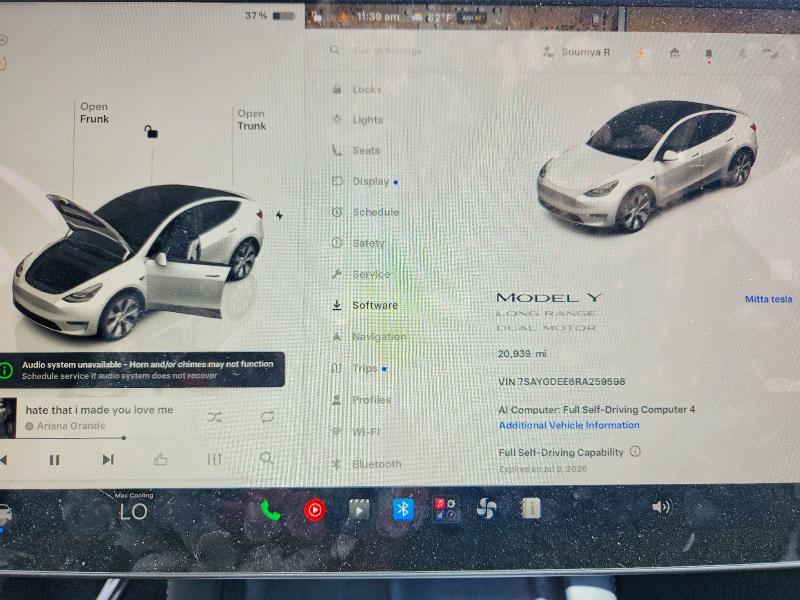 2024 Tesla VIN 7SAYGDEE6RA259598 COPART salvage auction — FRONT END, NM - CERT OF TITLE-SALVAGE, sold $575 on 2026-07-27 (photo 9)
