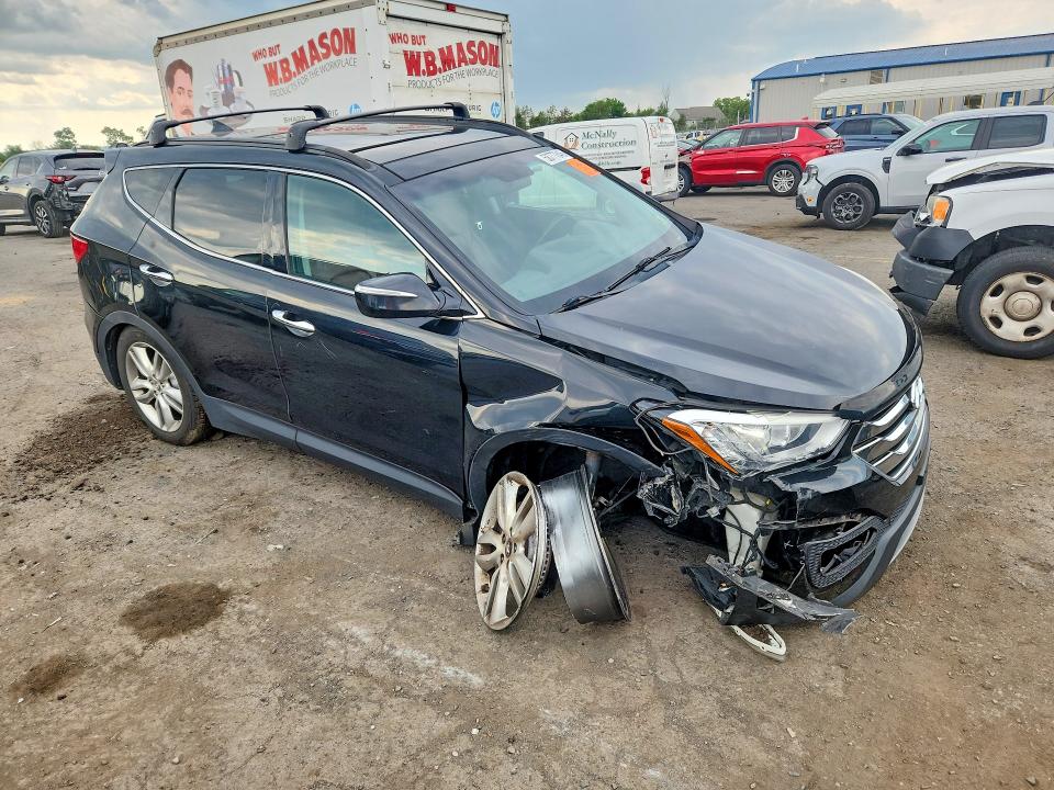 2014 Hyundai Santa fe VIN 5XYZWDLA9EG225956 COPART salvage auction — UNDERCARRIAGE, Pa - Certificate Of Salvage, sold $1,600 on 2026-07-14 (photo 4)