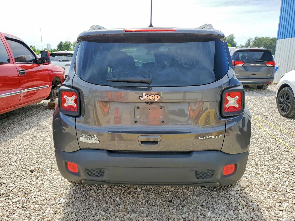 2018 Jeep Renegade VIN ZACCJBAB4JPH35663 COPART salvage auction — FRONT END, ID - SALVAGE CERTIFICATE OF TITLE, sold $2,100 on 2026-07-22 (photo 6)