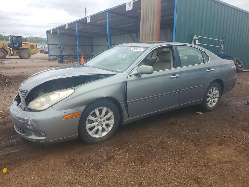 2004 Lexus ES VIN JTHBA30G245030354 COPART salvage auction — FRONT END, Co - Salvage Title, sold $600 on 2026-07-27 (photo 1)