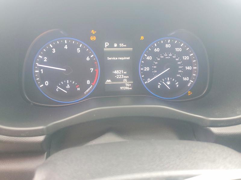 2022 Hyundai Kona VIN KM8K22AB0NU776073 COPART salvage auction — FRONT END, Oh - Certificate Of Title (P), sold $6,200 on 2026-07-29 (photo 9)