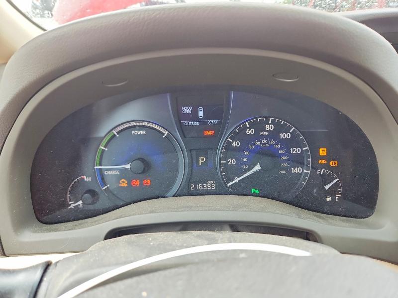 2010 Lexus Rx 450h VIN JTJBC1BA7A2026979 COPART salvage auction — MECHANICAL, Or - Certificate Of Title, sold $2,950 on 2026-07-08 (photo 9)
