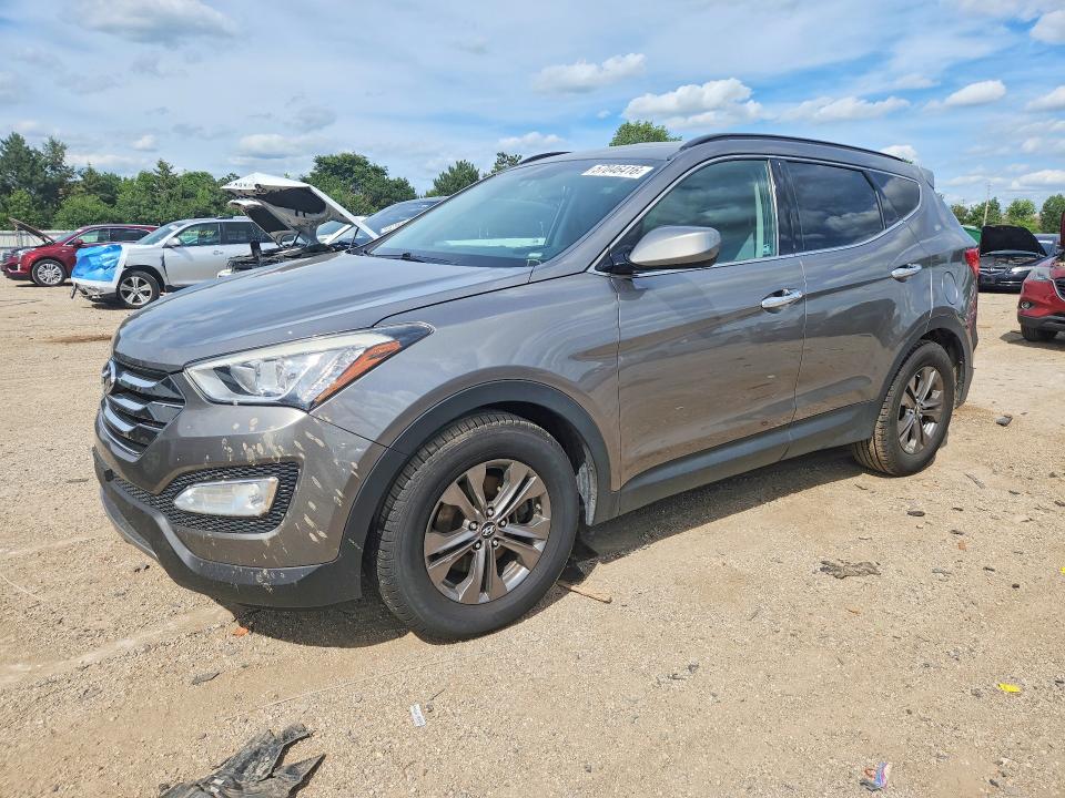 2013 Hyundai Santa fe VIN 5XYZU3LB2DG002309 COPART salvage auction — FRONT END, Il - Salvage Certificate, sold $2,450 on 2026-07-21 (photo 1)